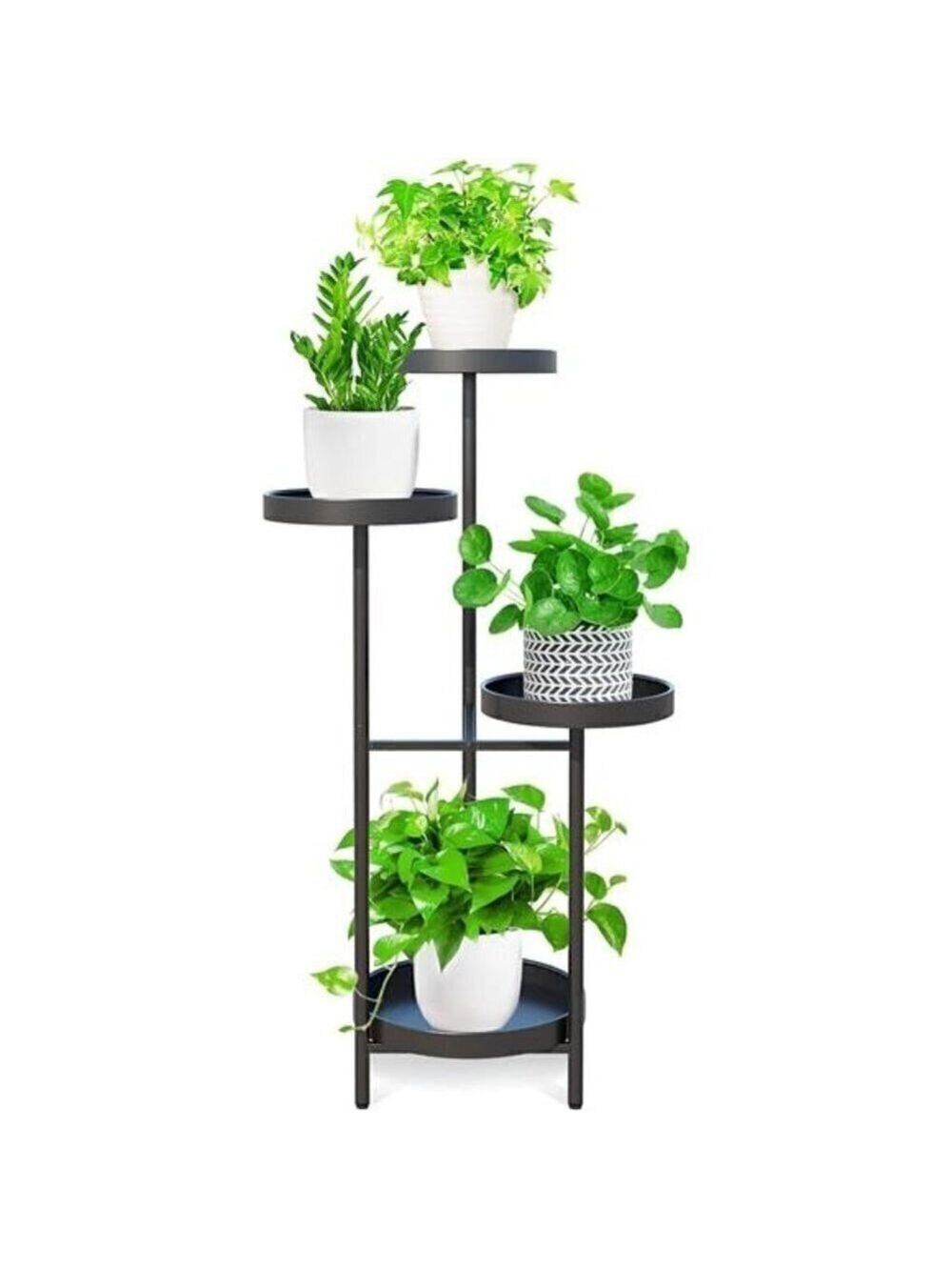 Tier Plant Stand Metal Indoor Outdoor Tall Corner Flower Pot Holder Planter Rack
